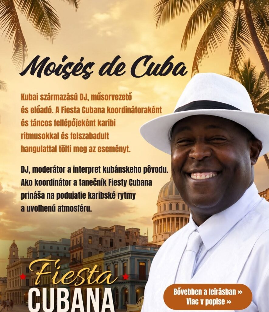 Moisés de Cuba: karibská energia prichádza do Komárna